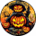 Tortenaufleger Fototorte Tortenbild Geburtstag Halloween Kürbis Herbst Gruselig HW34 (Zuckerpapier)