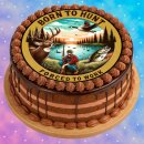 Tortenaufleger Fototorte Tortenbild Geburtstag Jäger Jagd Beruf Hobby Hirsch 20 cm Ø JÄ01 (Zuckerpapier)