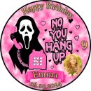 Tortenaufleger Fototorte Tortenbild Geburtstag Halloween Horror Scream - Schrei! Ghostface HW36 (Zuckerpapier)
