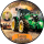 Tortenaufleger Fototorte Tortenbild Geburtstag Party Fahrzeuge Traktor Trecker FZ10 (Zuckerpapier) Rund 20 cm Ø mit Foto