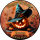 Tortenaufleger Fototorte Tortenbild Geburtstag Halloween Kürbis sprechender Hut Herbst Gruselig HW39 (Zuckerpapier)