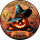 Tortenaufleger Fototorte Tortenbild Geburtstag Halloween Kürbis sprechender Hut Herbst Gruselig HW39 (Zuckerpapier)