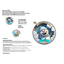 3D Tortenaufleger Fototorte Tortenbild Geburtstag Party Weihnachten Christmas Xmas Schneemann Olaf WN09 (Zuckerpapier)