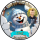 3D Tortenaufleger Fototorte Tortenbild Geburtstag Party Weihnachten Christmas Xmas Schneemann Olaf WN09 (Zuckerpapier) Rund 14 cm Ø mit Foto