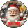 3D Tortenaufleger Fototorte Tortenbild Geburtstag Party Weihnachten Christmas Xmas Weihnachtsmann Santa Claus WN11 (Zuckerpapier)