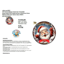 3D Tortenaufleger Fototorte Tortenbild Geburtstag Party Weihnachten Christmas Xmas Weihnachtsmann Santa Claus WN15 (Zuckerpapier)