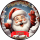 3D Tortenaufleger Fototorte Tortenbild Geburtstag Party Weihnachten Christmas Xmas Weihnachtsmann Santa Claus WN15 (Zuckerpapier)