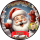3D Tortenaufleger Fototorte Tortenbild Geburtstag Party Weihnachten Christmas Xmas Weihnachtsmann Santa Claus WN15 (Zuckerpapier)