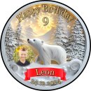 Tortenaufleger Fototorte Tortenbild Geburtstag Wolf Wölfe WÖ01 (Zuckerpapier)