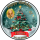 3D Tortenaufleger Fototorte Tortenbild Geburtstag Party Weihnachten Christmas tree Xmas Weihnachtsbaum Tannenbaum WN23 (Zuckerpapier)
