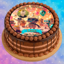 Tortenaufleger Tortendeko Fototorte Tortenbild Geburtstag Roboter Zuckerbild RO02
