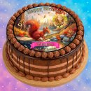 Tortenaufleger Tortendeko Fototorte Tortenbild Geburtstag Party Eichhörnchen EI01 (Zuckerpapier)