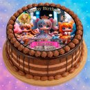 Tortenaufleger Puppe | Prinzessin Glitzer Krone
