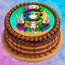 Tortenaufleger Tortendeko Fototorte Tortenbild Geburtstag Party Anime Manga 20 cm Ø AN14 (Zuckerpapier)