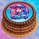 Tortenaufleger Tortendeko Fototorte Tortenbild Geburtstag Party Anime Manga 20 cm Ø AN15 (Zuckerpapier)