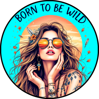 Tortenaufleger Tortendeko Fototorte Geburtstag Party Tattoo Girl 20 cm Ø TG02