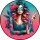 Tortenaufleger Tortendeko Fototorte Geburtstag Party Tattoo Girl 20 cm Ø TG08