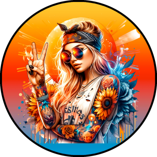 Tortenaufleger Tortendeko Fototorte Geburtstag Party Tattoo Girl 20 cm Ø TG11