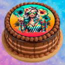 Tortenaufleger Tortendeko Fototorte Geburtstag Party Tattoo Girl 20 cm Ø TG15