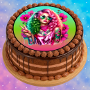 Tortenaufleger Tortendeko Fototorte Geburtstag Party Tattoo Girl 20 cm Ø TG18