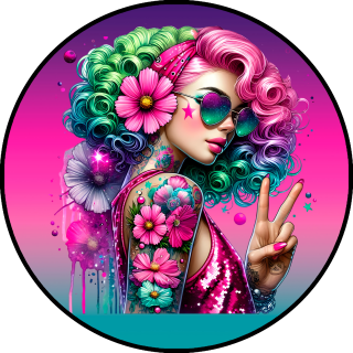 Tortenaufleger Tortendeko Fototorte Geburtstag Party Tattoo Girl 20 cm Ø TG22