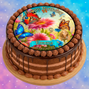 Tortenaufleger Tortendeko Fototorte Tortenbild Geburtstag Party Schmetterlinge SL02 (Zuckerpapier)
