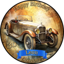Tortenaufleger Tortendeko Fototorte Tortenbild Geburtstag Happy Birthday Auto Oldtimer Vintage VI01
