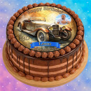 Tortenaufleger Tortendeko Fototorte Tortenbild Geburtstag Happy Birthday Auto Oldtimer Vintage VI01