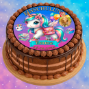 Tortenaufleger Tortendeko Fototorte Tortenbild Einhorn Regenbogen Einschulung Schulanfang 1. Schultag Schuleinführung SE04 (Zuckerpapier)
