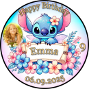 Tortenaufleger Tortendeko Fototorte Tortenbild Geburtstag Party Einschulung Lilo & Stitch LS02 (Zuckerpapier)