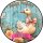 Tortenaufleger Gans | Schleife Blumen Vintage
