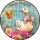 Tortenaufleger Gans | Schleife Blumen Vintage