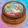 Tortenaufleger Gans | Schleife Blumen Vintage
