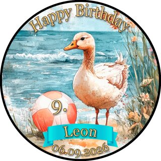 Tortenaufleger Tortendeko Fototorte Tortenbild Geburtstag Gans Gänse VÖ03 (Zuckerpapier)