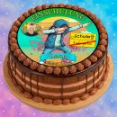 Tortenaufleger Tortendeko Fototorte Tortenbild Junge Cool Einschulung Schulanfang 1. Schultag Schuleinführung SE08 (Zuckerpapier)