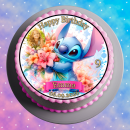Tortenaufleger Tortendeko Fototorte Tortenbild Geburtstag Party Einschulung Lilo und Stitch LS06 (Zuckerpapier)