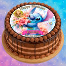 Tortenaufleger Tortendeko Fototorte Tortenbild Geburtstag Party Einschulung Lilo und Stitch LS06 (Zuckerpapier)