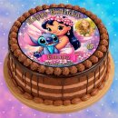 Tortenaufleger Tortendeko Fototorte Tortenbild Geburtstag Party Einschulung Lilo und Stitch LS08 (Zuckerpapier)