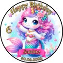 Tortenaufleger Tortendeko Fototorte Tortenbild Einhorn...