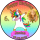 Tortenaufleger Tortendeko Fototorte Tortenbild Einhorn Meerjungfrau Regenbogen FT21 (Zuckerpapier)