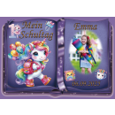 Tortenaufleger Tortendeko Fototorte Tortenbild Einhorn Regenbogen Einschulung Schulanfang 1. Schultag Schuleinführung SE07 (Zuckerpapier)