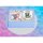 Tortenaufleger Tortendeko Fototorte Tortenbild Einhorn Regenbogen Einschulung Schulanfang 1. Schultag Schuleinführung SE07 (Zuckerpapier) DIN A5 mit Foto Grau