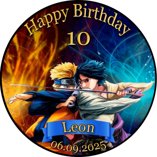 Tortenaufleger Tortendeko Fototorte Tortenbild Geburtstag Party Anime Manga Naruto NA02 (Zuckerpapier)