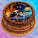 Tortenaufleger Tortendeko Fototorte Tortenbild Geburtstag Party Anime Manga Naruto NA02 (Zuckerpapier) Rund 14 cm Ø mit Foto