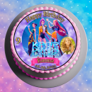 Tortenaufleger Tortendeko Fototorte Tortenbild Geburtstag Party Demon Hunters K-Pop KP01 (Zuckerpapier) Rund 20 cm Ø mit Foto