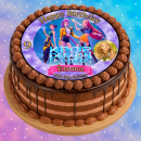 Tortenaufleger Tortendeko Fototorte Tortenbild Geburtstag Party Demon Hunters K-Pop KP01 (Zuckerpapier) Rund 20 cm Ø mit Foto