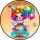 Tortenaufleger Tortendeko Fototorte Tortenbild Geburtstag Party Clownin Karneval Fasching Fastnacht CL02 (Zuckerpapier)