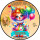Tortenaufleger Tortendeko Fototorte Tortenbild Geburtstag Party Clownin Karneval Fasching Fastnacht CL02 (Zuckerpapier)