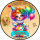 Tortenaufleger Tortendeko Fototorte Tortenbild Geburtstag Party Clownin Karneval Fasching Fastnacht CL02 (Zuckerpapier)