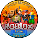Tortenaufleger Tortendeko Fototorte Tortenbild Geburtstag Gamer Roblox Dynablocks RX01 (Zuckerpapier)
